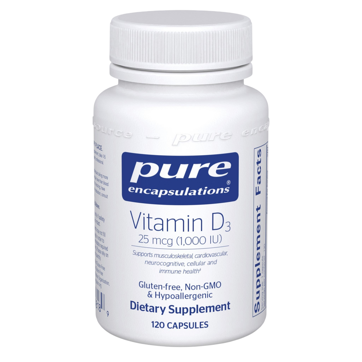 Vitamin D3 25 mcg (1,000 IU)