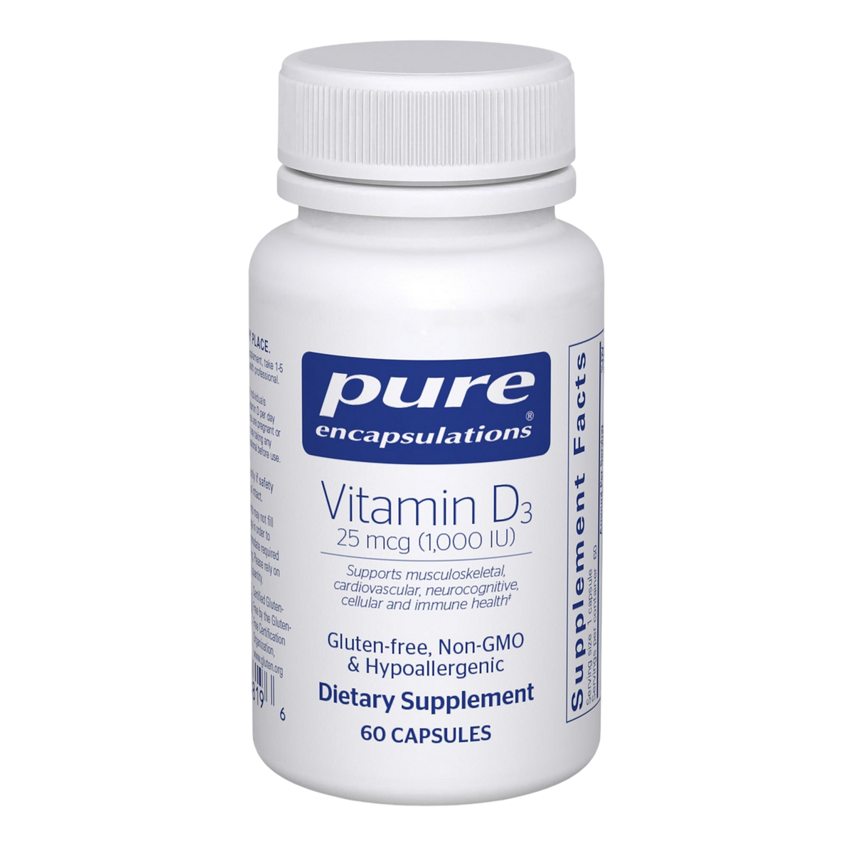 Vitamin D3 25 mcg (1,000 IU)